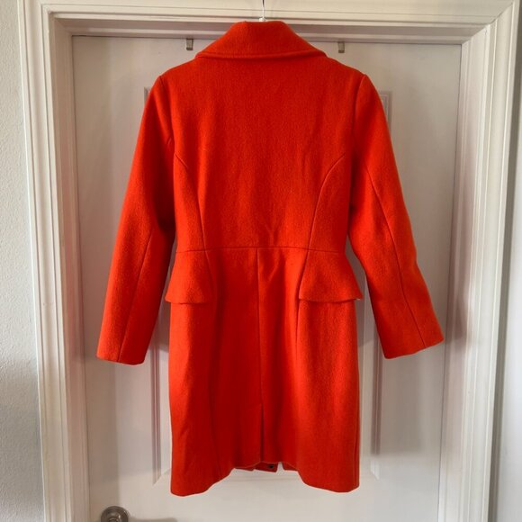 861 Opening Ceremony Tron Legacy Orange Wool Coat Size Medium Color Black - Picture 3 of 4